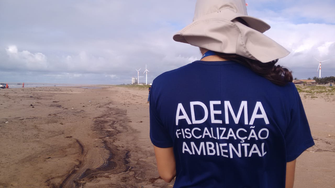 Adema analisa área afetada por vazamento de óleo