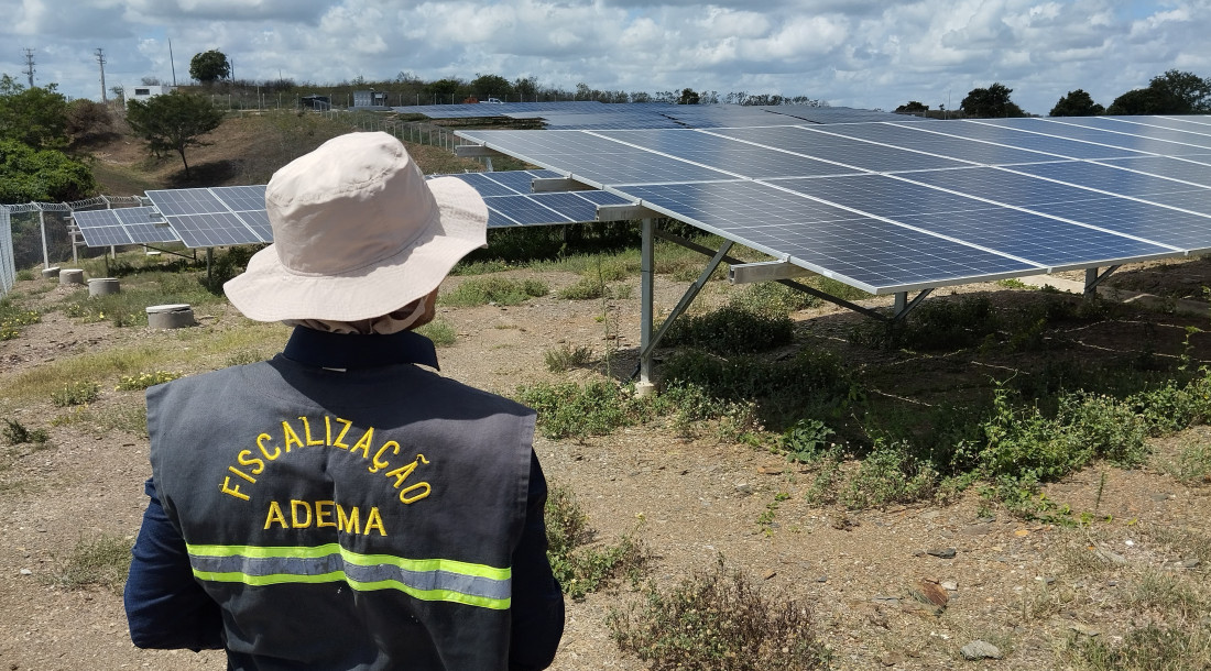 Adema vistoria usina solar em processo de licenciamento em Cedro de São João