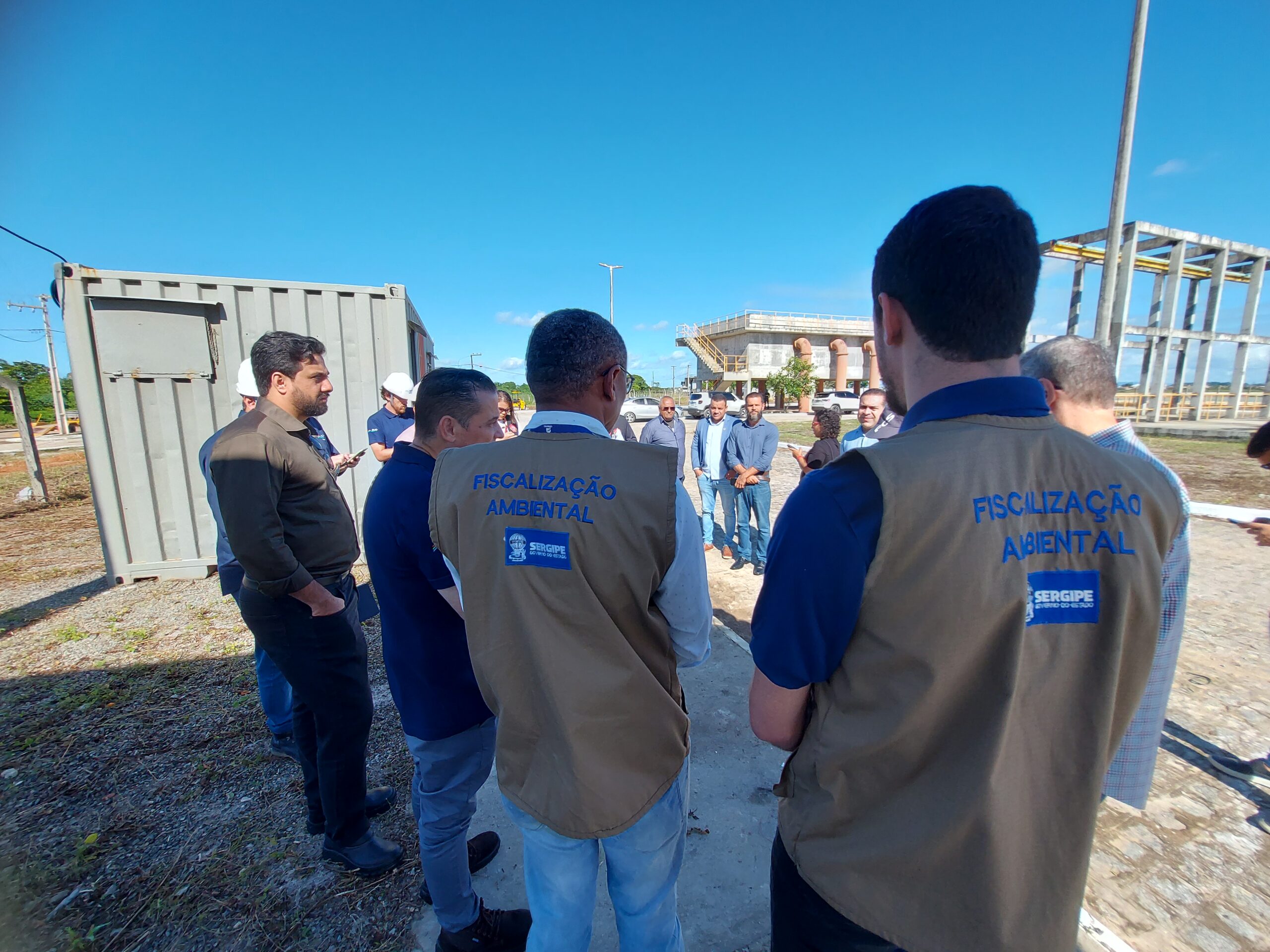 Adema participa de inspeção realizada pelo MP/SE, Deso e Iguá às obras da ERQ Norte